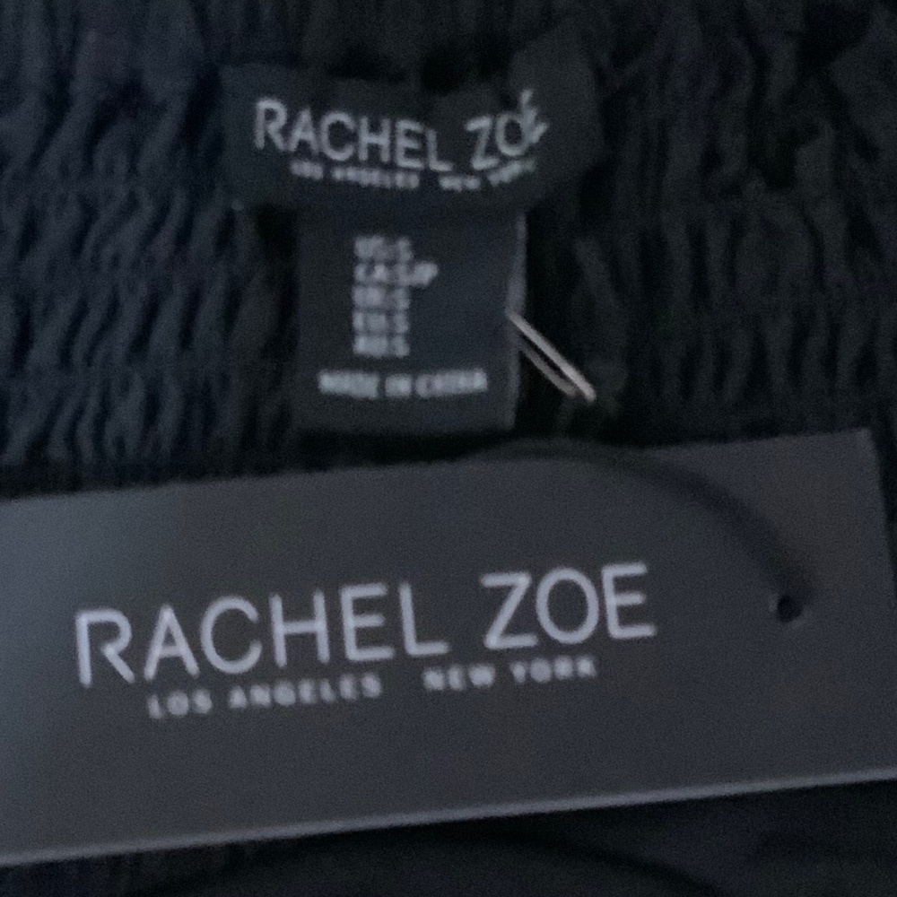 Rachel Zoe Mesh Black Polka Dot Cami Top Size Small New - Picture 8 of 10